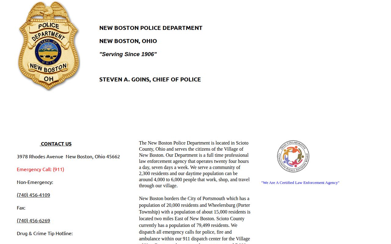 New Boston Police Department official department overview